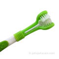 Brosse à dents de chien de chat et jeu de dentifrice